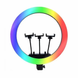Кільцева LED лампа RGB MJ18 45см 3 кріплення