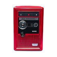 Скарбничка чорна Металевий Сейф Metal Safe Radio Радіо
