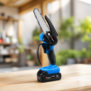 Акумуляторна ланцюгова пилка CHAIN ​​SAW 6 дюймів DOMOTEC 68V 8Ah / Міні-пилка для обрізання дерев
