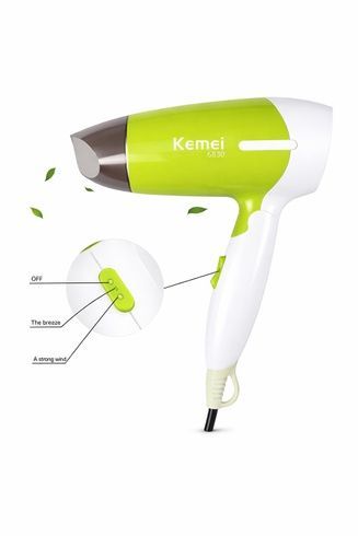 Компактний дорожній фен Kemei KM-6830 1300 Вт