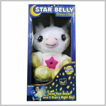 М'яка іграшка нічник-проектор зоряного неба Star Bellу Dream Lites Pupp, Білий