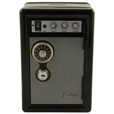 Скарбничка чорна Металевий Сейф Metal Safe Radio Радіо