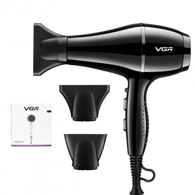 Профессиональный фен для сушки и укладки волос VGR V-414 2200 Вт , Черный