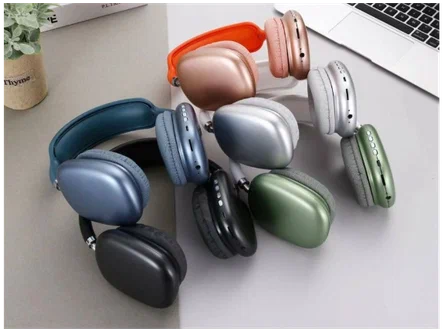 Беспроводные полноразмерные Bluetooth наушники Macaron P9 Max синий