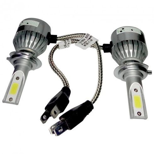 Комплект LED ламп C6 HeadLight H7 12v(5540), Сріблястий