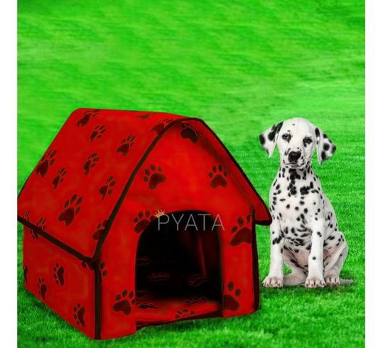 Переносний м'який будиночок будка для собак Portable Dog House Бежевий