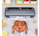 Вакуумный упаковщик универсальный Food Vaccum Sealer 65 kPa 6 режимов, Черный