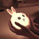Детский ночник Rabbit Silicone Lamp LED Зайчик силиконовый на аккумуляторе