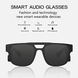 Солнцезащитные Очки с наушниками, Аудио очки Bluetooth Gokul Bone Conduction, Черный