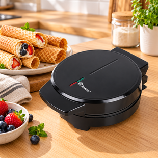 Вафельниця Domotec MS 7710 / Електрична вафельниця для французьких вафель та трубочок