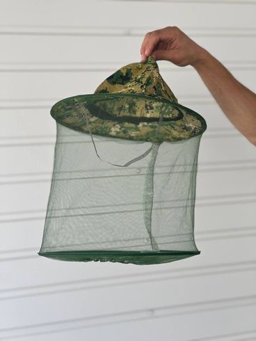 Капелюх антимоскітний камуфляж для полювання риболовлі садівництва / Панама з сіткою для захисту від мошок комарів