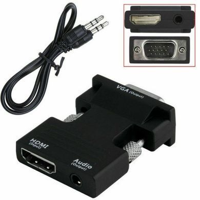 Конвертер с HDMI на VGA OUT Black, Черный