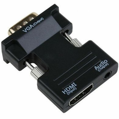 Конвертер с HDMI на VGA OUT Black, Черный