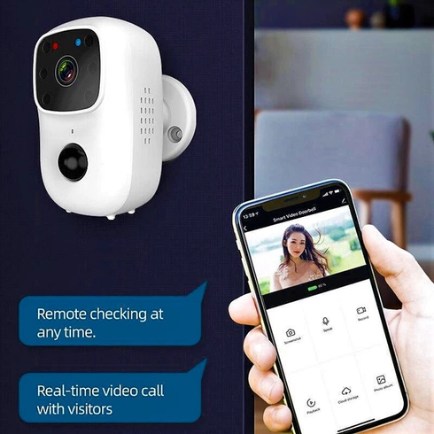 Домофон WiFi B90 Smart Doorbell з функцією відеозапису Бездротова відеокамера дверного дзвінка