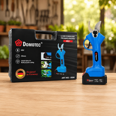 Секатор аккумуляторный DOMOTEC 68V / Секатор аккумуляторный для обрезки веток