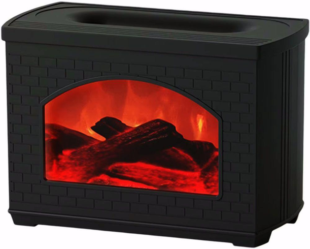 Увлажнитель воздуха Камин с эффектом пламени Fireplace Humidifier 270 мл / Ночник аромадифузор с имитацией огня и светодиодной подсветкой USB