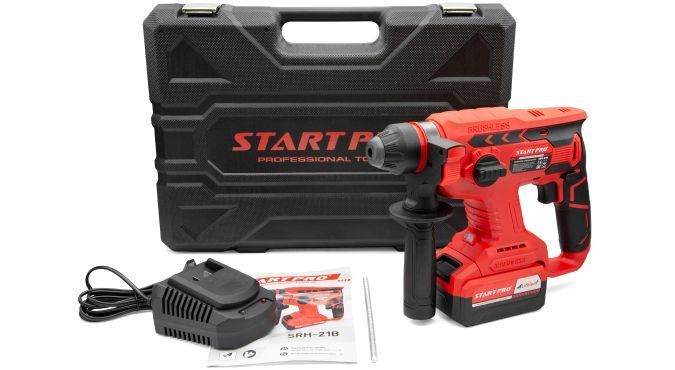 Перфоратор аккумуляторный START PRO SRH-21B, Красный