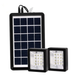 Портативная солнечная система EP-05 3в1 6v3w, Led лампы х2, powerbank, Черный