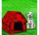 Переносний м'який будиночок будка для собак Portable Dog House Синий