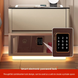 Тумба QYJXF02 из экокожи с LED подстветкой, USB, датчик движения, беспроводная зарядка, Bluetooth-аудио Белая