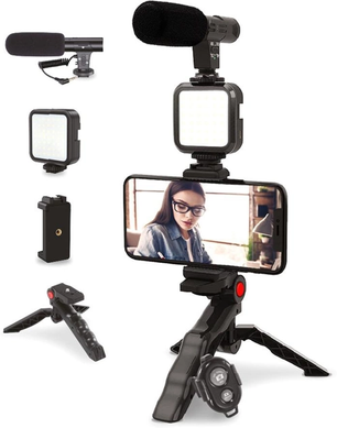 Комплект блогера Piko Vlogging Kit PVK-01LM, Черный