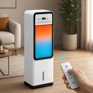 Напольный вентилятор Germatic Air Max Pro 2в1 (зима-лето)  /  Мобильный кондиционер с обогревом и охлаждением  BFX-8D-1668 (220V)