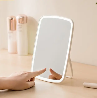 Царапины на зеркале Зеркало для макияжа с подсветкой Xiaomi Jordan Judy Tri-color LED Makeup Mirror NV505, Белый