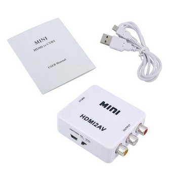 Конвертер HDMI to AV (RCA) Donli av 001 видео и звук (4273), Белый