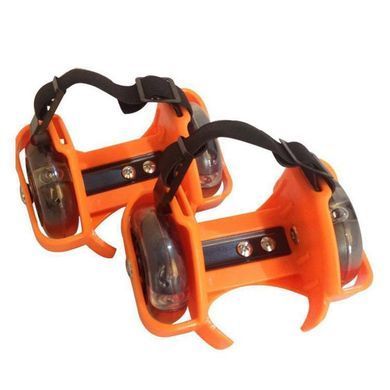 Ролики на п'ятку з підсвічуванням Flashing Roller Flash roller чорні