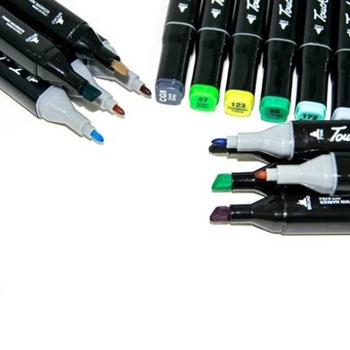 Набір маркерів скетч для малювання Touch 80 шт., Разные цвета