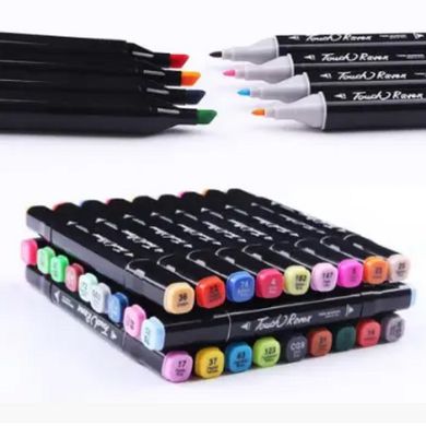Набір маркерів скетч для малювання Touch 80 шт., Разные цвета
