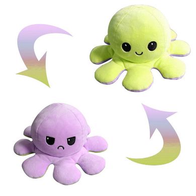 М'яка іграшка Fancy Восьминіг-перевертень 20 см, Салатовый/Фиолетовый