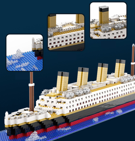 Конструктор корабель Titanic (1878 деталей)