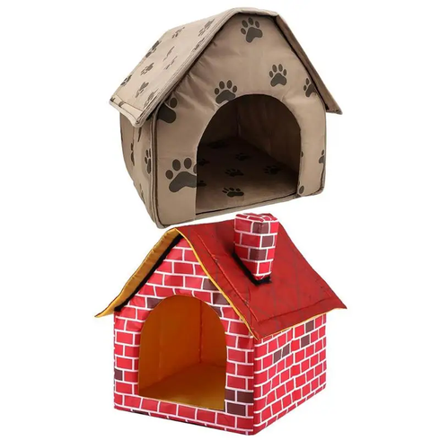 Переносний м'який будиночок будка для собак Portable Dog House Червоний