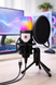 Игровой микрофон для ПК и приставки с RGB подстветкой / Микрофон конденсаторный с поп-фильтром на подставке для блоггеров