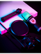 Игровой микрофон для ПК и приставки с RGB подстветкой / Микрофон конденсаторный с поп-фильтром на подставке для блоггеров