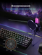 Игровой микрофон для ПК и приставки с RGB подстветкой / Микрофон конденсаторный с поп-фильтром на подставке для блоггеров
