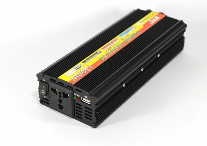 Преобразователь AC/DC 1500W 12V SSK / Инвертор в машину / Автомобильный преобразователь напряжения