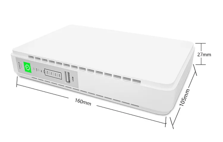 UPS для роутера та відеокамери з акумулятором &ndash; powerbank з виходом 5V, DC-9/12V, POE 15/24V
