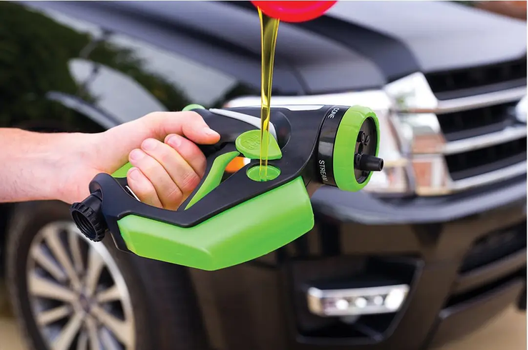 Пистолет-распылитель SPRAY GUN, Пистолет для мойки/полива высокого давления, с отделением для пены