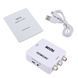 Конвертер HDMI to AV (RCA) Donli av 001 відео та звук (4273), Білий