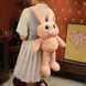 Мягкая игрушка MishaExpo заяц с ушами и ногами выдвижными 110 см розовый