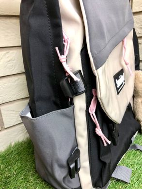 Рюкзак с мишкой карманом школьный стильный,спортивный,подростковый рюкзак Розовый