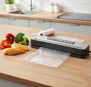 Вакуумный упаковщик для продуктов RAF R.74000 / Вакууматор с герметичной запайкой 110 Вт
