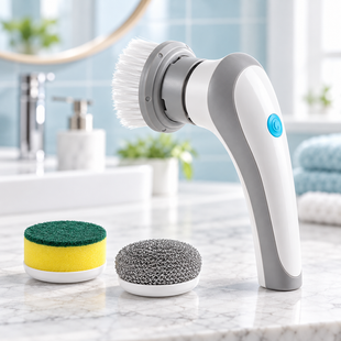 Электрическая щетка для уборки Electric Cleaning Brush 3 в 1 со сменными насадками