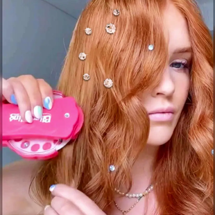 Стрази для волосся Bling Bling Стайлер для прикраси стразами, Рожевий