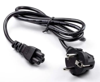 Кабель питания шнур для ноутбука Cable for laptop POWERCORD 1,5м, Черный