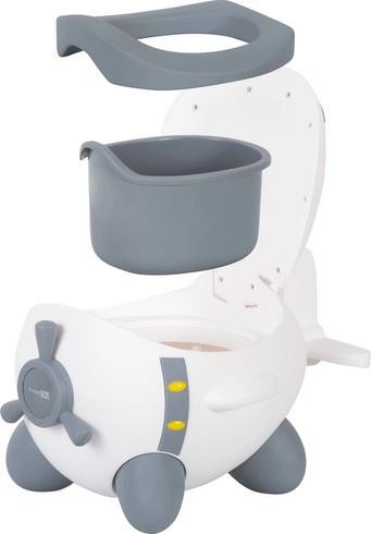 Дитячий горщик у вигляді літака FreeON Plane White-Grey