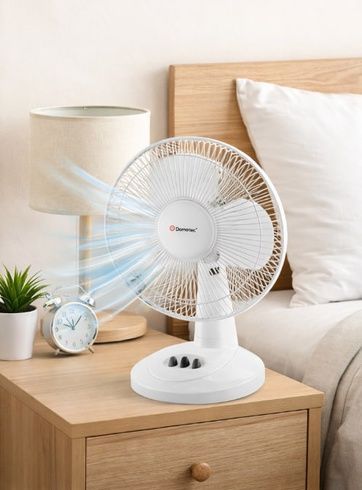 Вентилятор DOMOTEC MS-1624 White / Настольный вентилятор 2 скорости 23 Вт