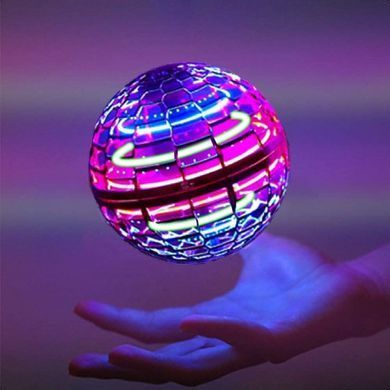 Летающий спиннер шар бумеранг с LED-подсветкой Flying Spinner , Голубой